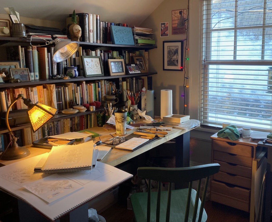 my carving studio